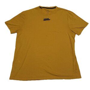 Armani Exchange T-Shirt Short Sleeve AX Embroidered Logo Yellow XL
